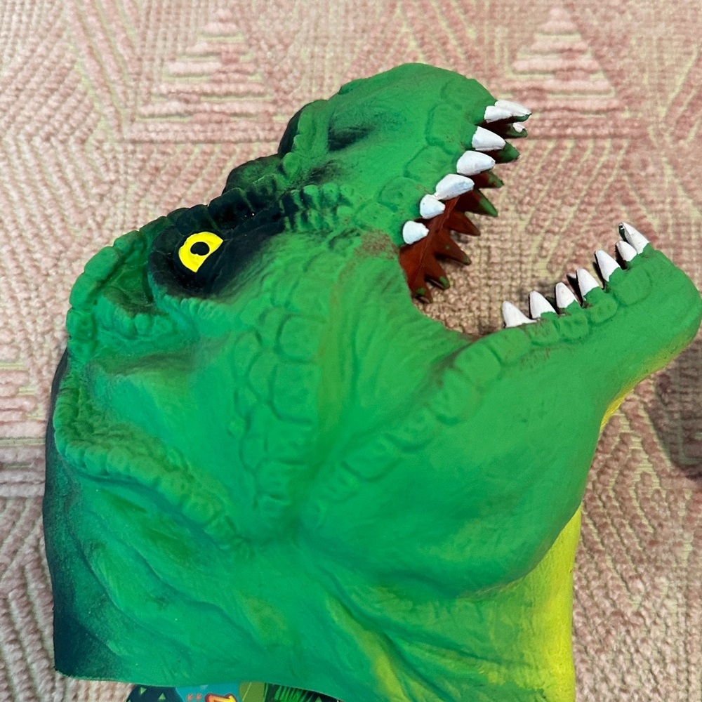 SMITH Green and Red Dino Bite! Hand Puppet